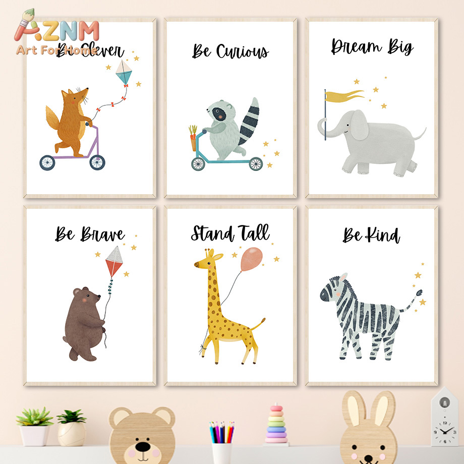 AZNM Niedliche Safari-Tier-Lei – Baby Boy Nursery Quotes Bewertung und Preis