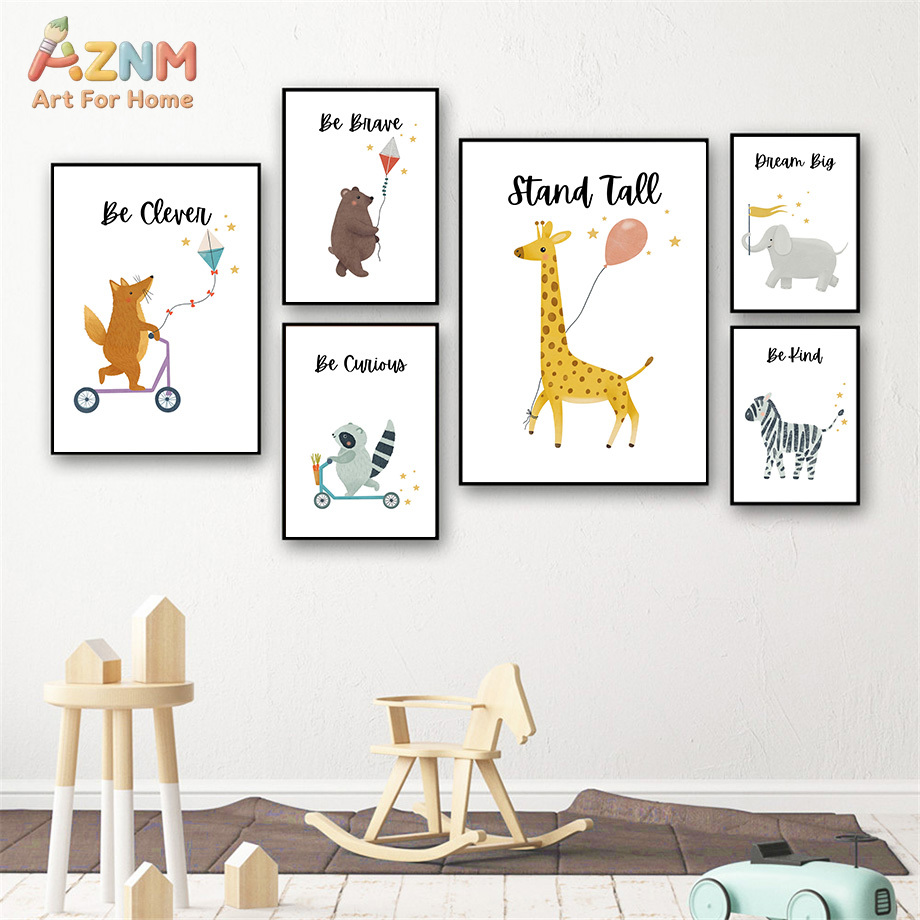 AZNM Niedliche Safari-Tier-Lei – Baby Boy Nursery Quotes Bewertung und Preis