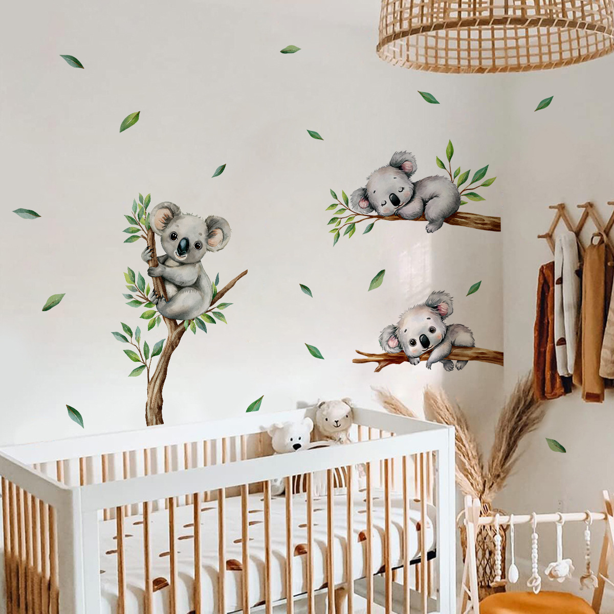 Cartoon Koala Klettern Baum Zw – Baby Nursery Vinyl Bewertung und Preis
