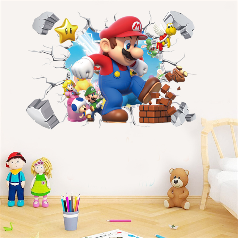 3D Cartoon Anime Spielcharakte – Baby Nursery Vinyl Bewertung und Preis