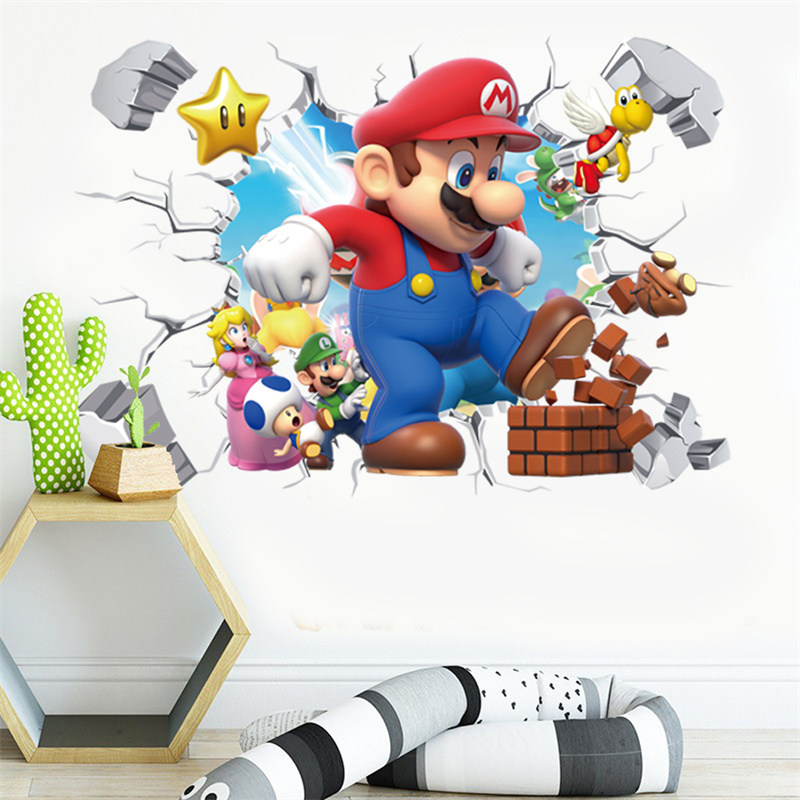 3D Cartoon Anime Spielcharakte – Baby Nursery Vinyl Bewertung und Preis