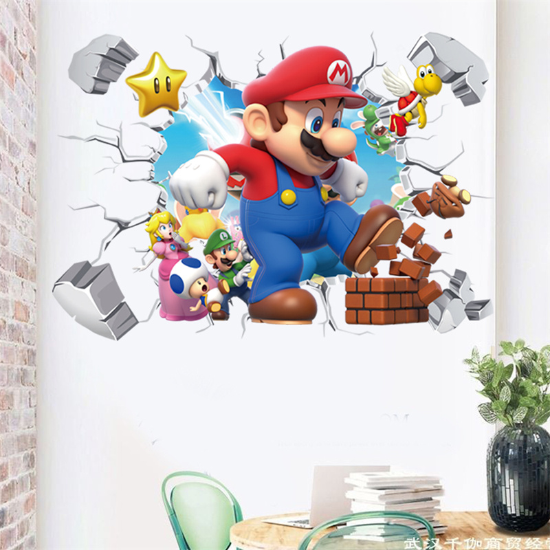 3D Cartoon Anime Spielcharakte – Baby Nursery Vinyl Bewertung und Preis