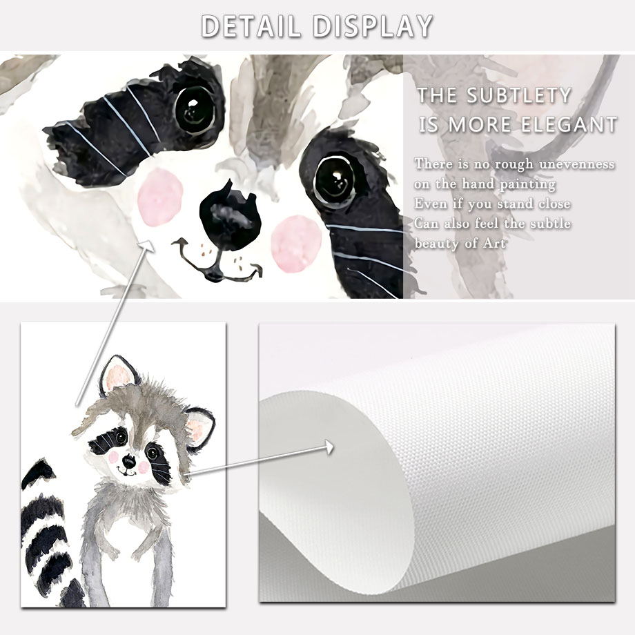 Boho Waschbär Elefant Löwe Fuc – Baby Zebra Nursery Bewertung und Preis