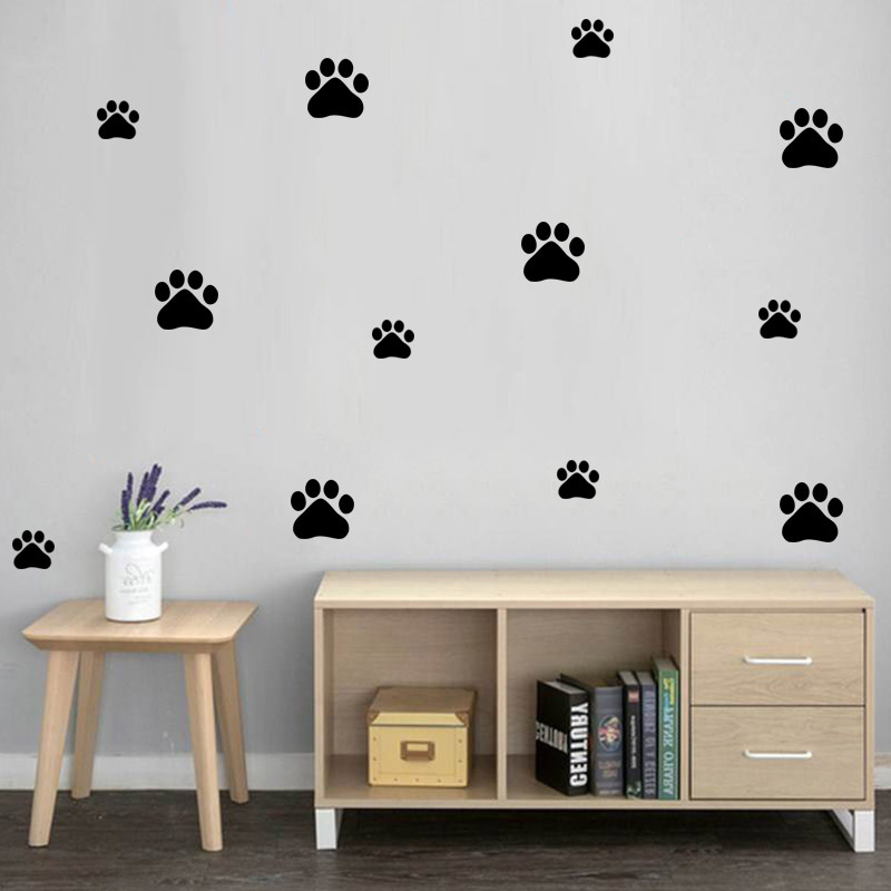 Cartoon Hund Katze Walking Pfo – Baby Nursery Vinyl Bewertung und Preis