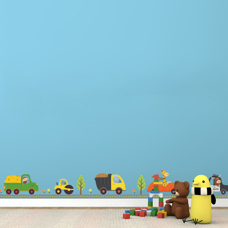 Cartoon Tiere Auto Wand Aufkle – Baby Nursery Vinyl Bewertung und Preis