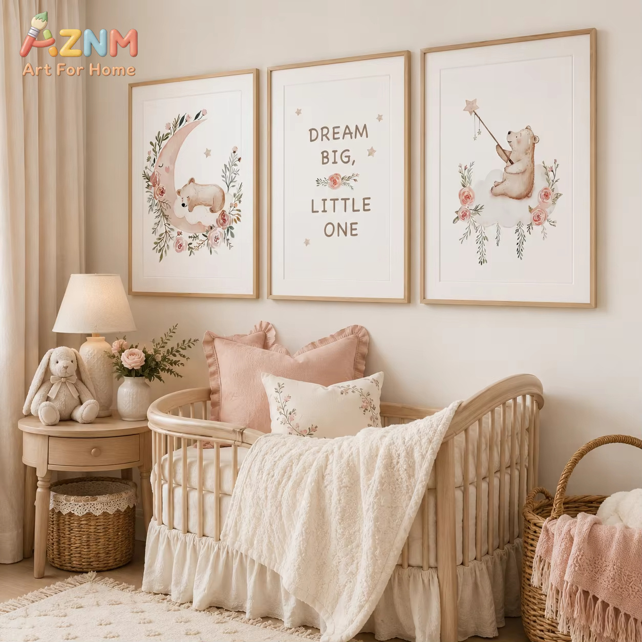 AZNM Kinderzimmer-Blumen-Wandk – Baby Boy Nursery Quotes Bewertung und Preis