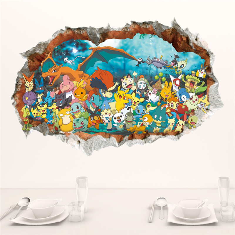 Cartoon Pokémon Pikachu Wanda  – Baby Nursery Vinyl Bewertung und Preis
