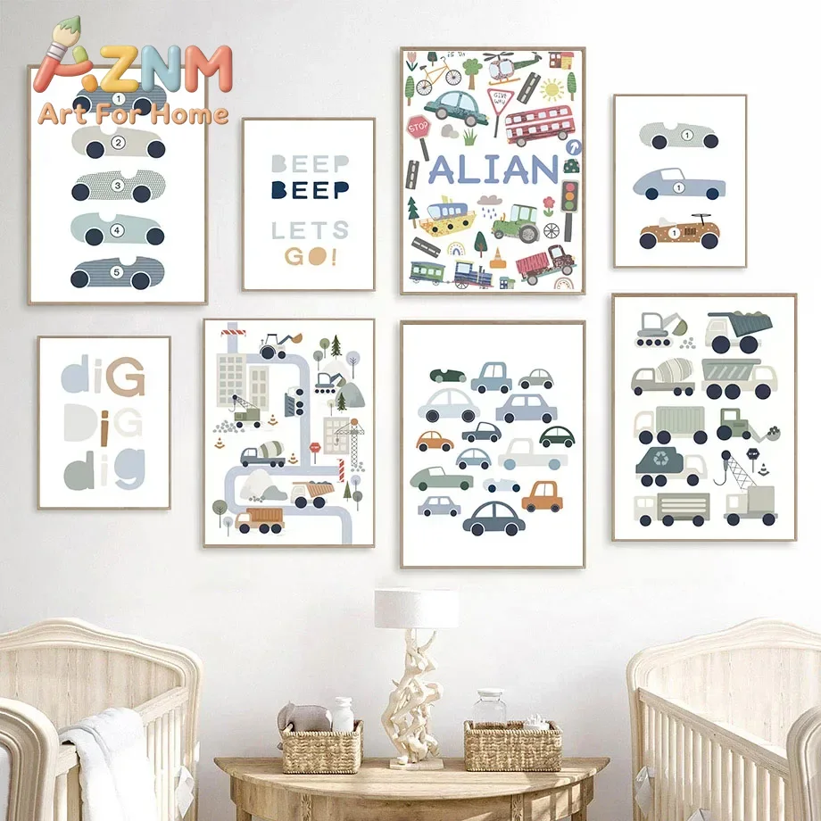 Traktor, LKW, Bagger, Bulldoze – Baby Boy Nursery Quotes Bewertung und Preis